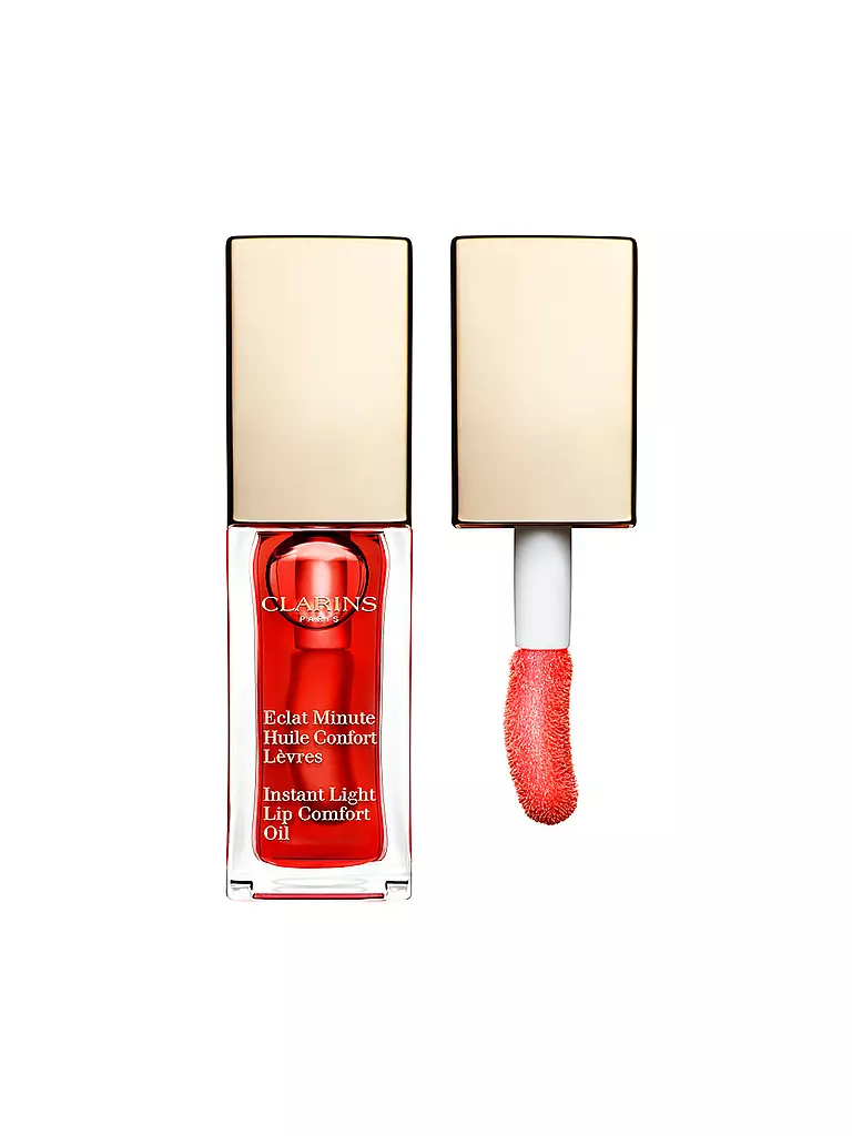 CLARINS | Eclat Minute Huile Confort Levres - pflegendes Lippenöl (03 Red Berry)  | rot