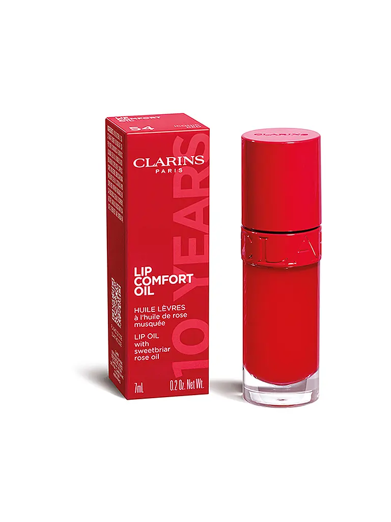 CLARINS | Lip Comfort Oil 10 Years (54 Iconic Red) | dunkelrot
