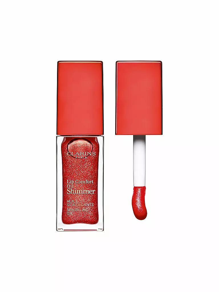 CLARINS | Lippenstift - Lip Comfort Oil Shimmer ( 07 Red )  | rot