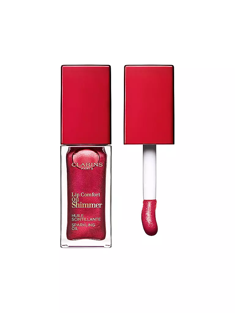 CLARINS | Lippenstift - Lip Comfort Oil Shimmer ( 08 Deep Red )  | rot