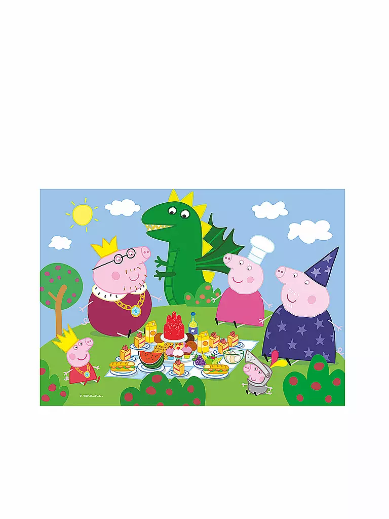 CLEMENTONI | Kinderpuzzle 2 x 20 Teile Supercolor Peppa Pig | keine Farbe