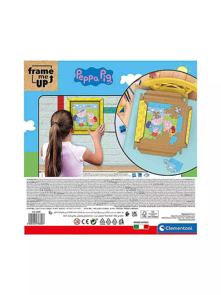 CLEMENTONI | Kinderpuzzle 60 Teile Frame me up Peppa Pig | keine Farbe