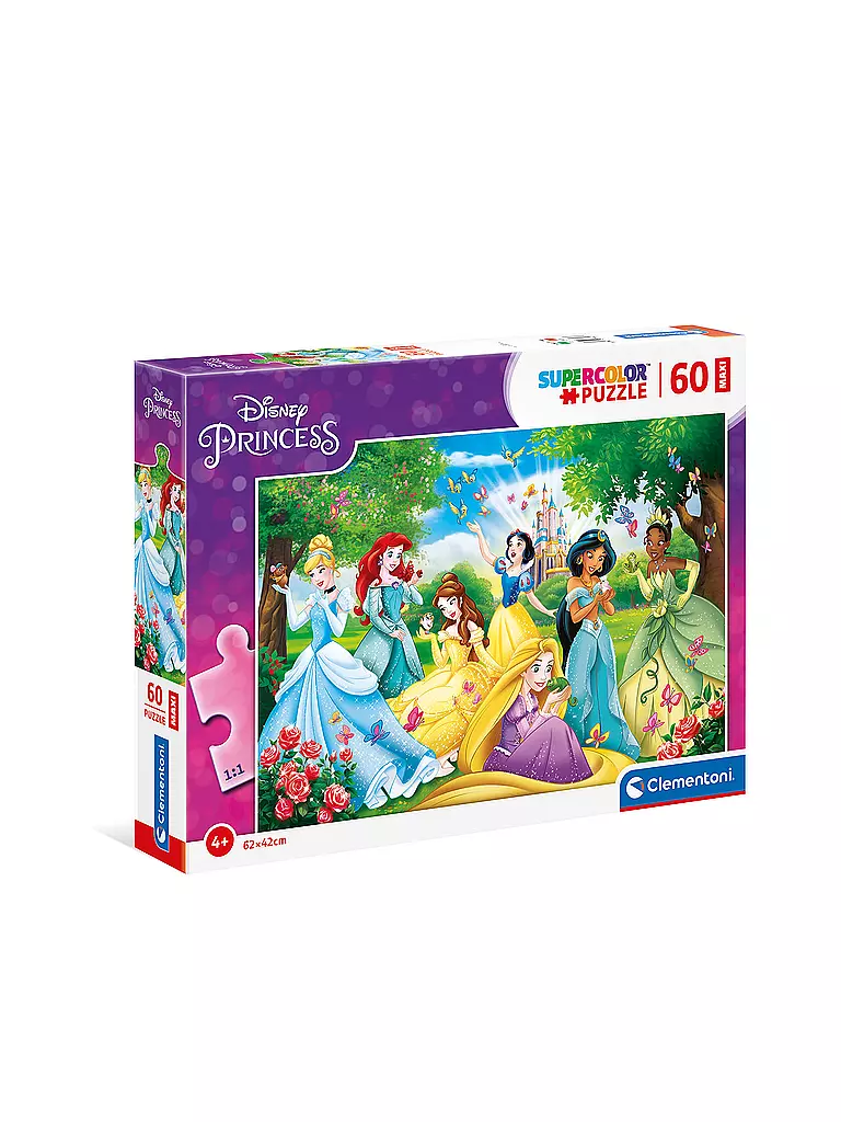 CLEMENTONI | Kinderpuzzle 60 Teile Maxi Princess | keine Farbe