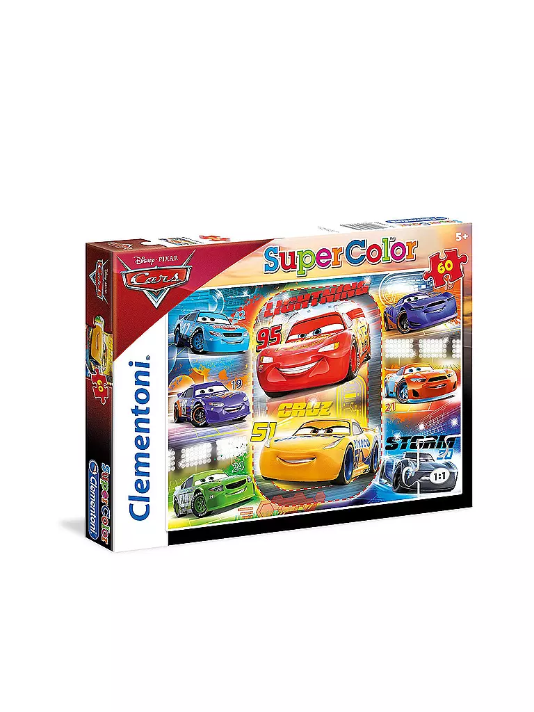 CLEMENTONI | Puzzle "Cars 3 (60 Teile) | transparent