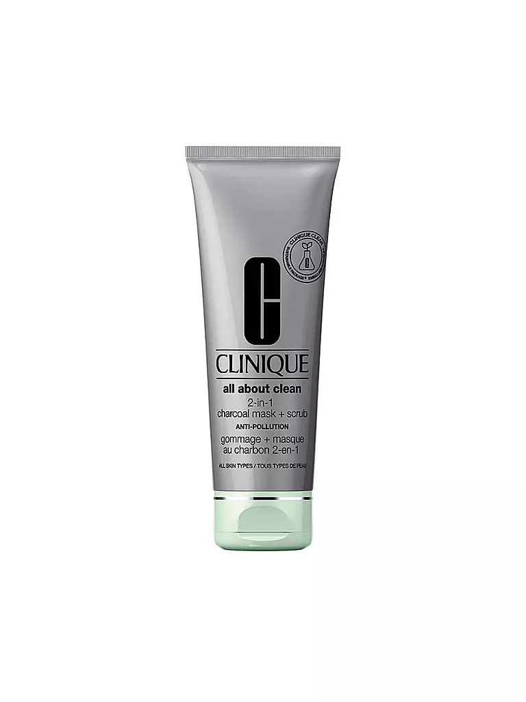 CLINIQUE | All About Clean 2-in-1 Charcoal Mask + Scrub Anti-Pollution 100ml | keine Farbe