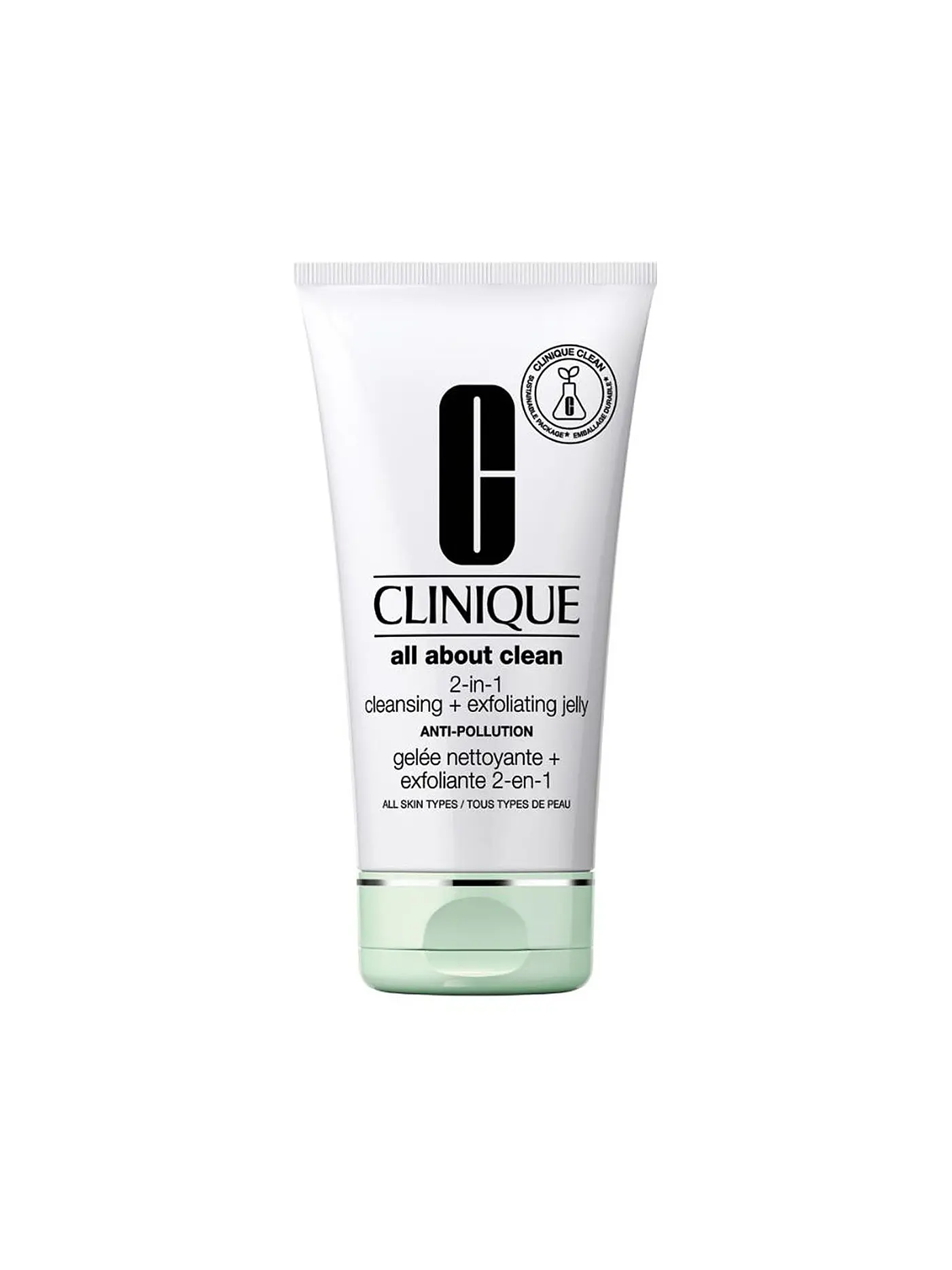 CLINIQUE | All About Clean 2-in-1 Cleansing + Exfoliating Jelly Anti-Pollution 150ml | keine Farbe