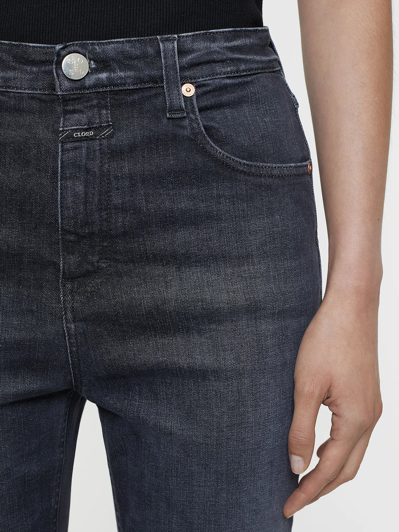 CLOSED | Jeans Flared Fit HI-SUN | grau