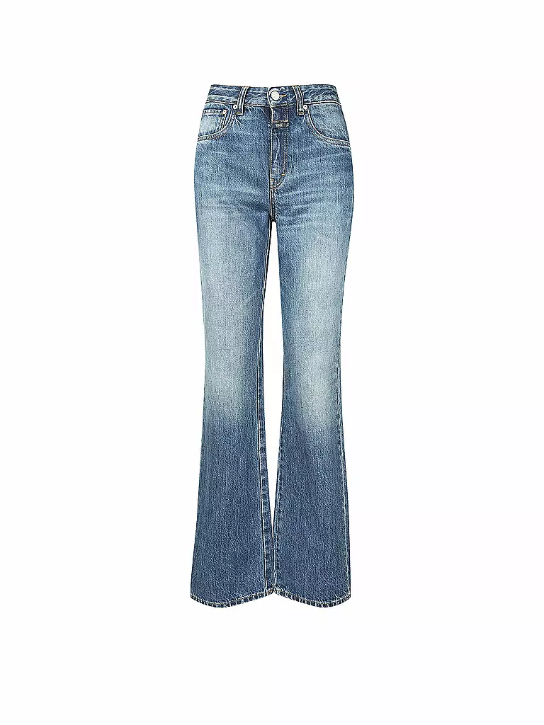 CLOSED | Jeans Flared Fit Leaf Highwaist | blau