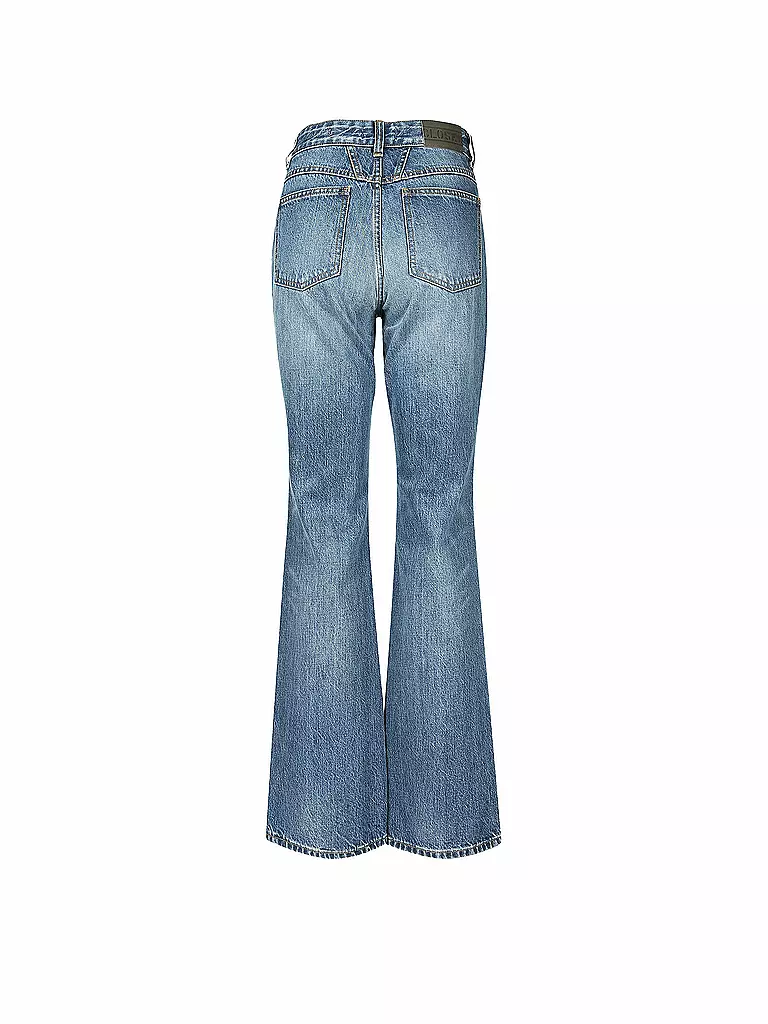 CLOSED | Jeans Flared Fit Leaf Highwaist | blau