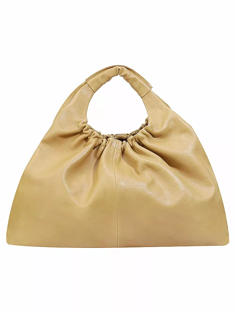 CLOSED | Ledertasche - Hobo Bag | gelb