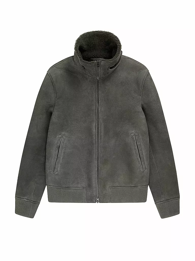 CLOSED | Shearling Jacke | grau