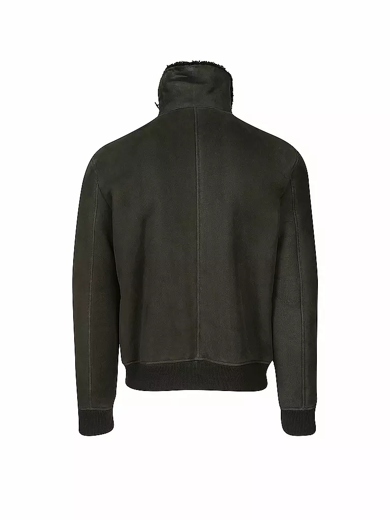 CLOSED | Shearling Lammfell Bomber  | schwarz