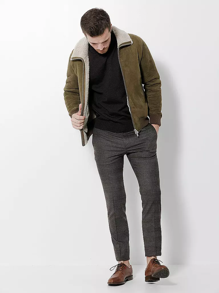 CLOSED | Shearling-Lederjacke  | 