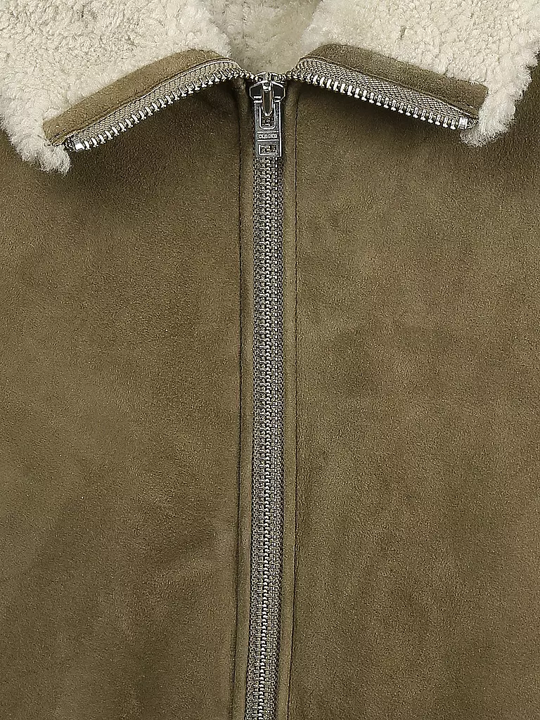 CLOSED | Shearling-Lederjacke  | 