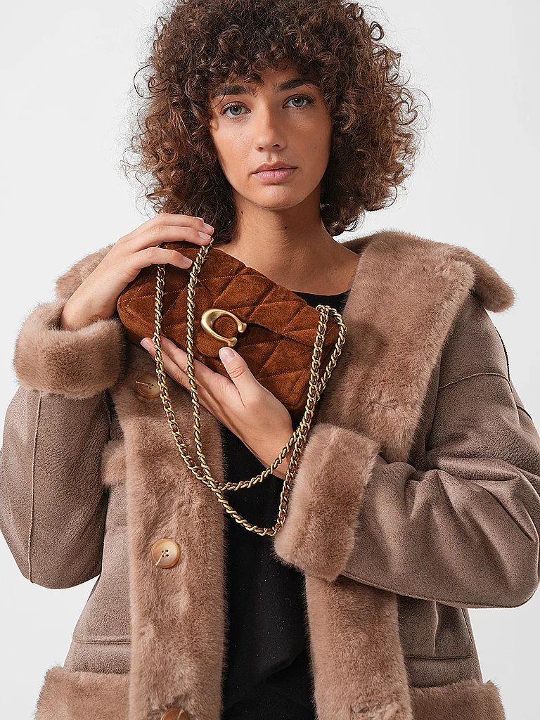 COACH Bolso de cuero - Mini Bolso TABBY 20 marrón