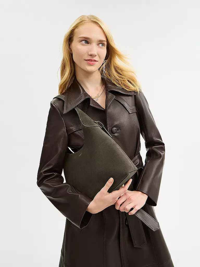 COACH | Ledertasche - Hobo Bag BROOKLYN 28 | olive