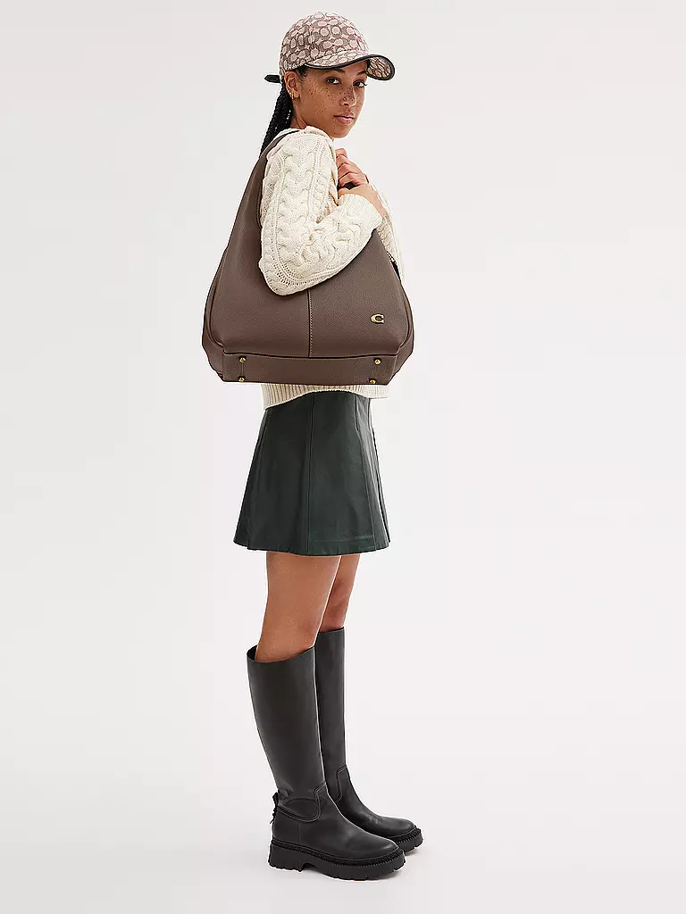 COACH | Ledertasche - Hobo LANA  | grau