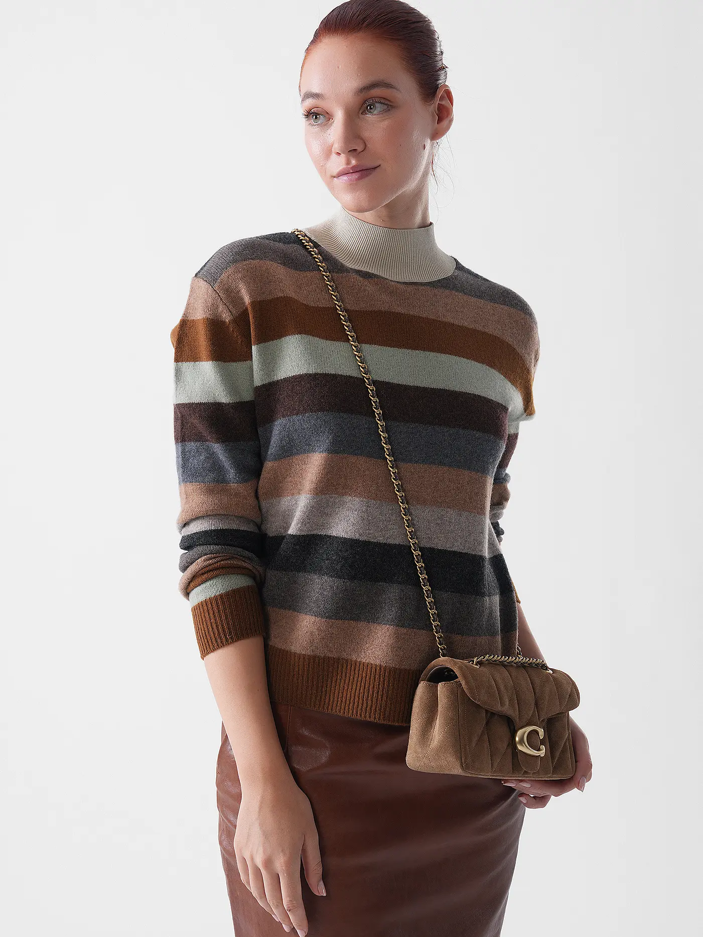 COACH | Ledertasche - Mini Bag TABBY | braun