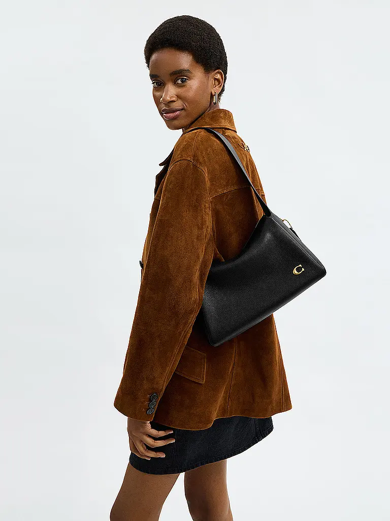 COACH | Ledertasche - Schultertasche LOLA | schwarz