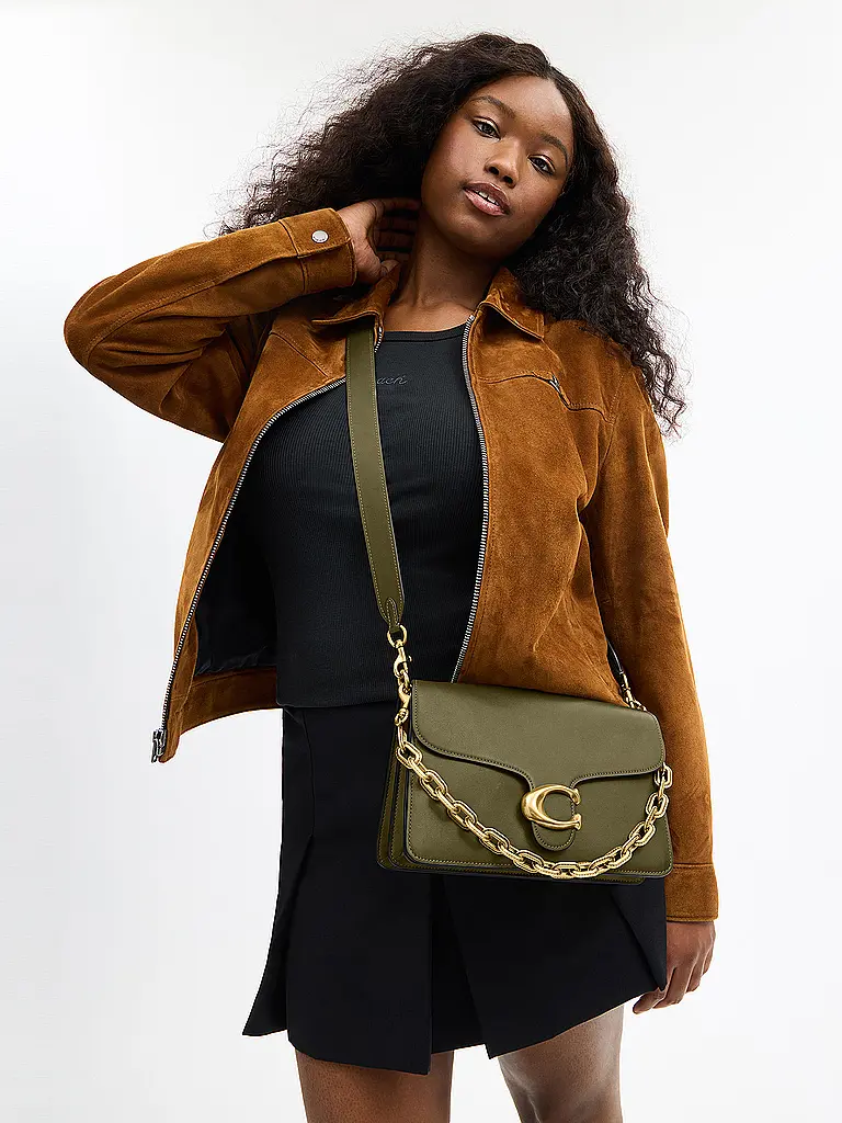 COACH | Ledertasche - Schultertasche TABBY | olive