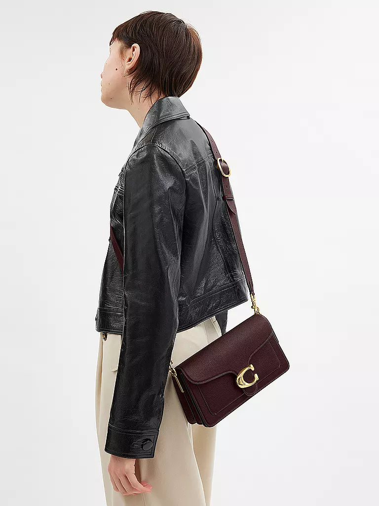COACH | Ledertasche - Umhängetasche TABBY 26 | dunkelrot