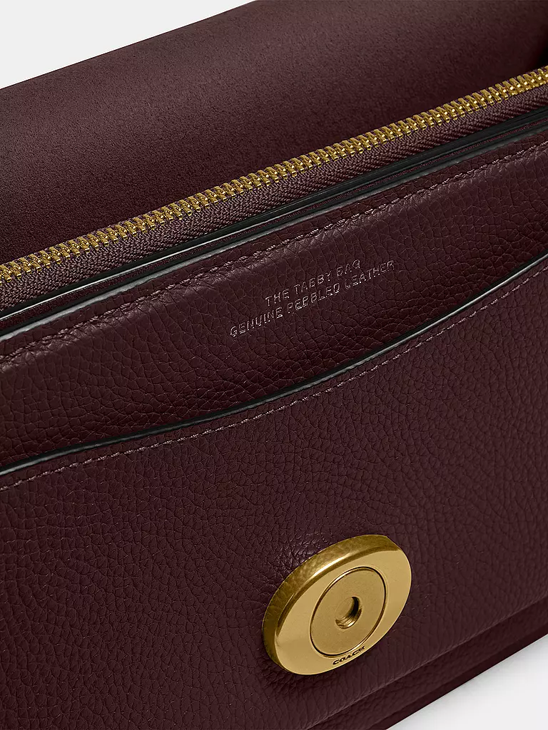 COACH | Ledertasche - Umhängetasche TABBY 26 | dunkelrot
