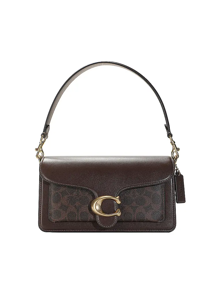 COACH | Ledertasche - Umhängetasche TABBY SIGNATURE 26 | braun