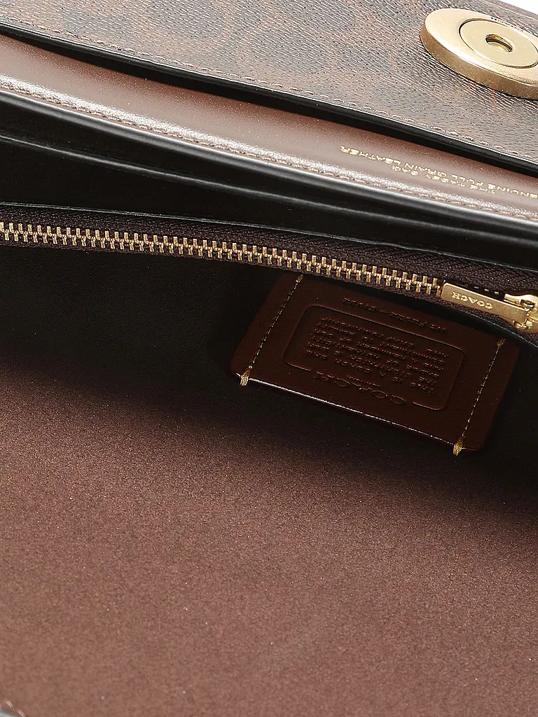 COACH | Ledertasche - Umhängetasche TABBY SIGNATURE 26 | braun