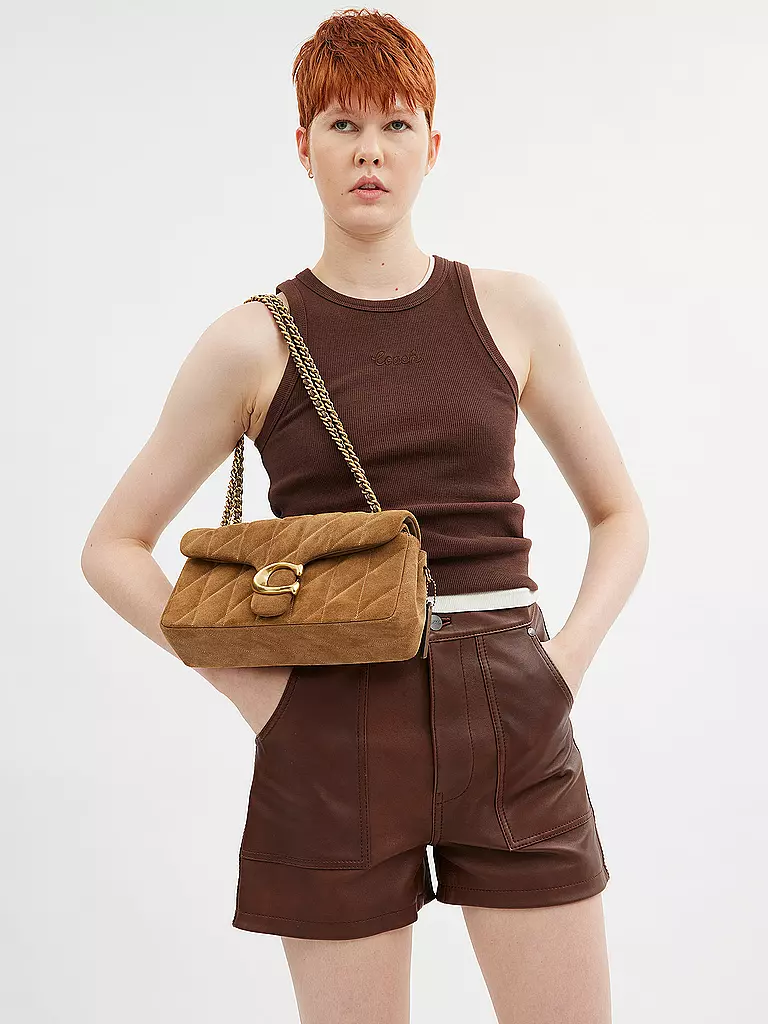 COACH | Ledertasche - Umhängetasche TABBY | braun