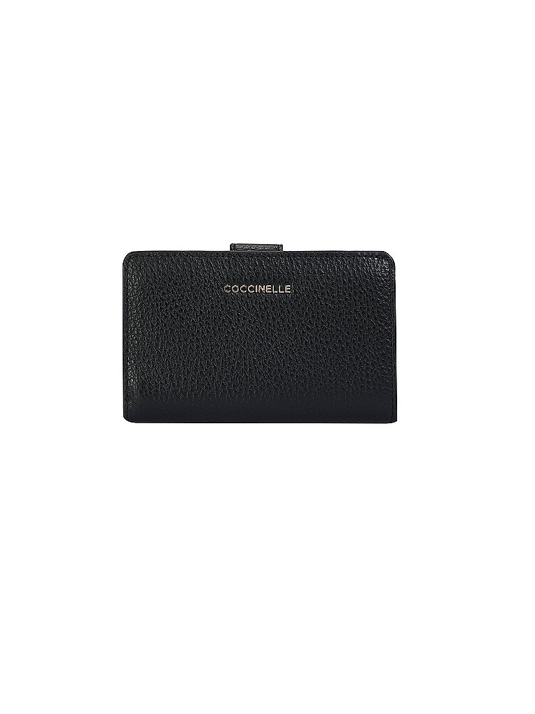 COCCINELLE Geldbörse METALLIC SOFT schwarz