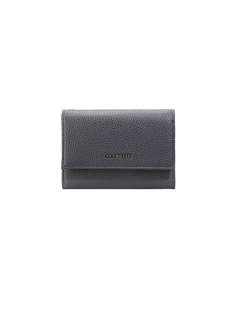 COCCINELLE Geldbörse METALLIC SOFT blau