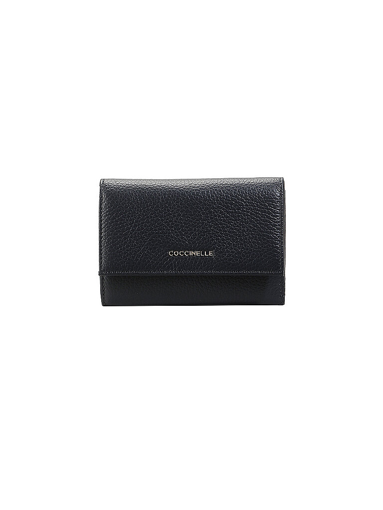 COCCINELLE Geldbörse METALLIC SOFT dunkelblau