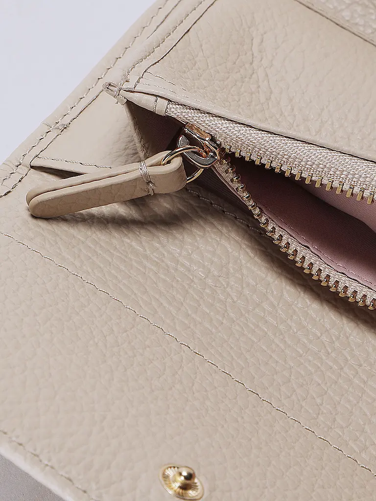 COCCINELLE | Geldbörse METALLIC SOFT | Creme