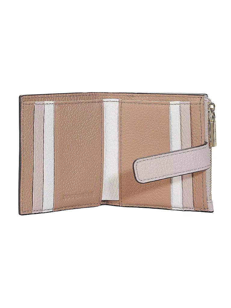 COCCINELLE | Geldbörse METALLIC TRICOLOR | creme