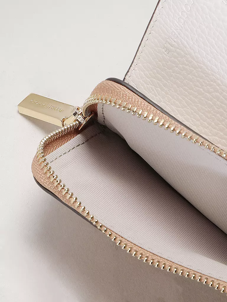 COCCINELLE | Geldbörse METALLIC TRICOLOR | creme