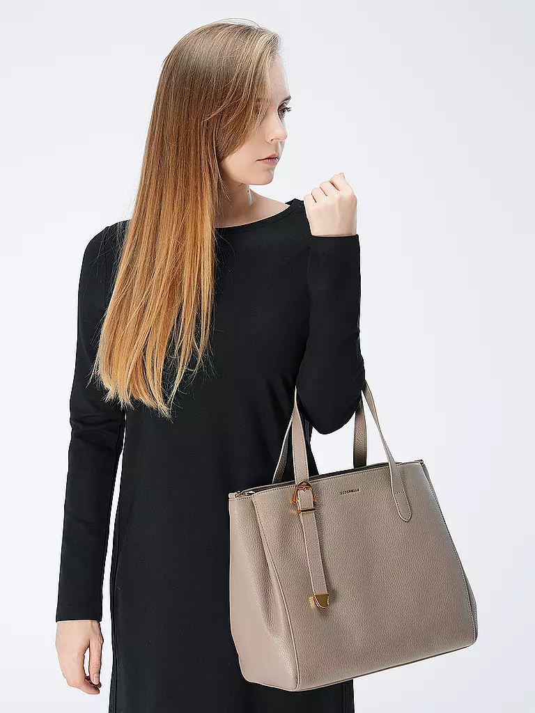 COCCINELLE | Ledertasche - Henkeltasche COCCINELLEGLEEN | beige