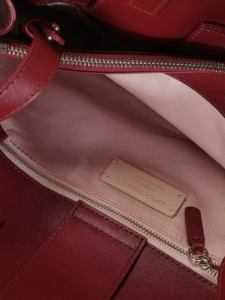 COCCINELLE | Ledertasche - Henkeltasche COCCINELLESABINE | dunkelrot