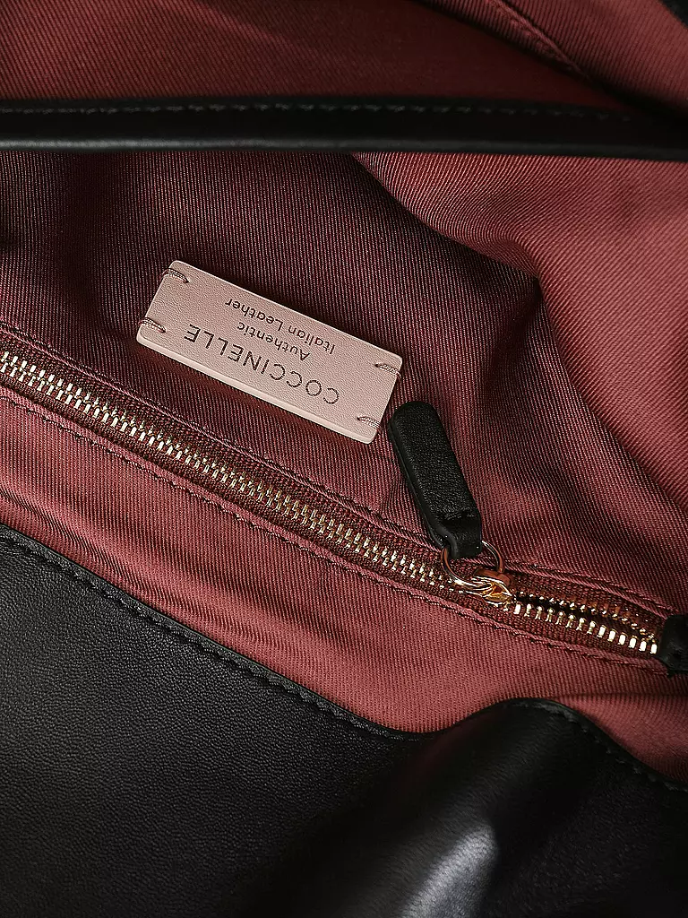 COCCINELLE | Ledertasche - Henkeltasche LIYA MATELASSE | schwarz