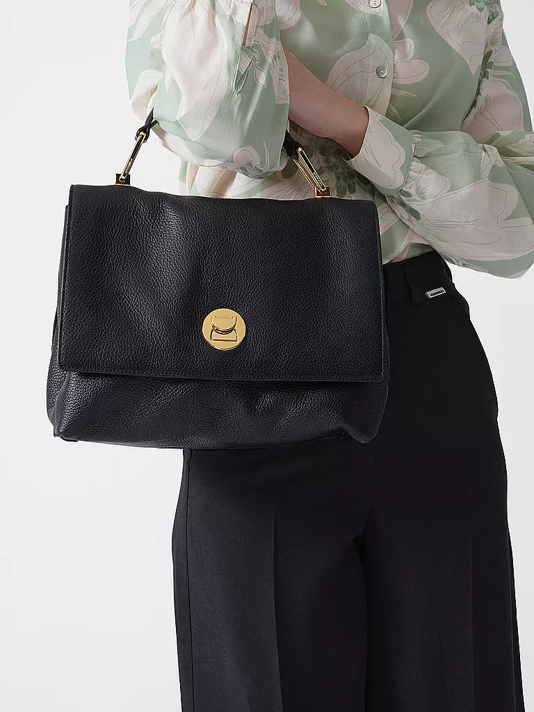 COCCINELLE | Ledertasche - Henkeltasche LIYA | schwarz