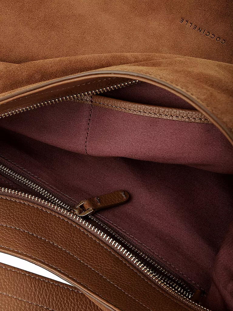 COCCINELLE | Ledertasche - Hobo "Alpha" | braun