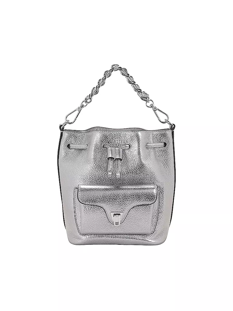 COCCINELLE | Ledertasche - Hobo Bag COCCINELLEBEAT GENERATION | silber