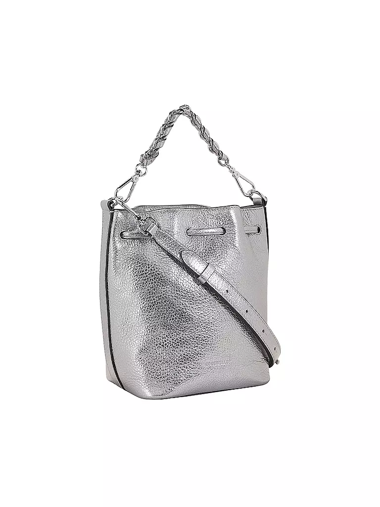 COCCINELLE | Ledertasche - Hobo Bag COCCINELLEBEAT GENERATION | silber