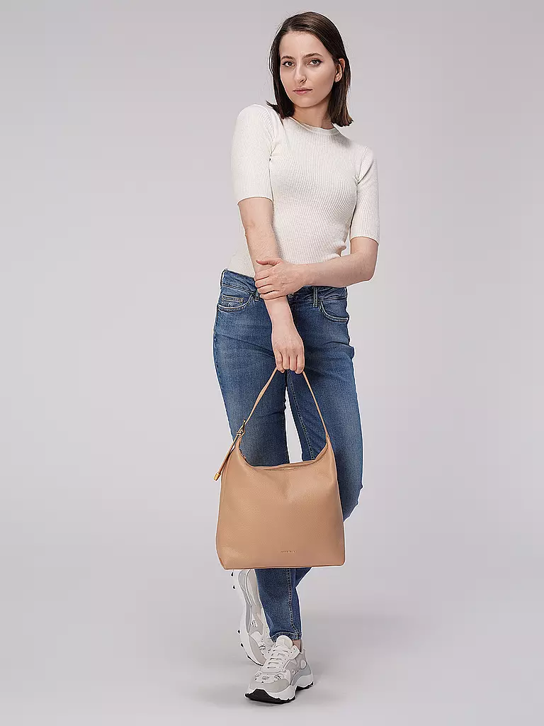 COCCINELLE | Ledertasche - Hobo Bag COCCINELLEGLEEN | beige