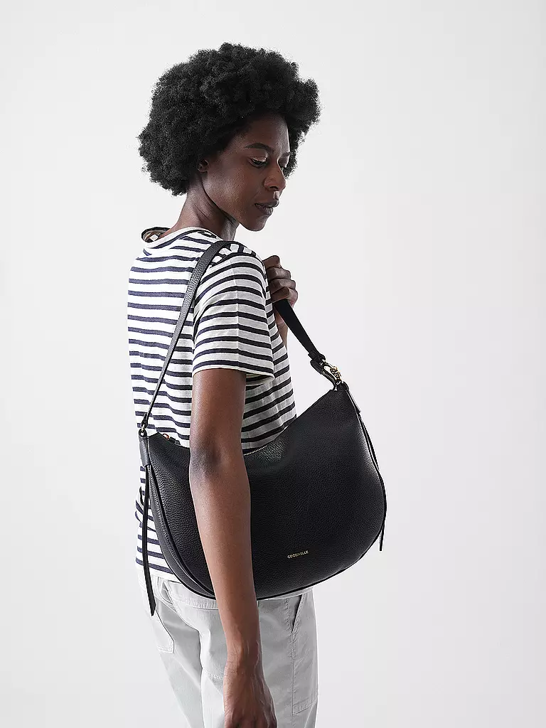 COCCINELLE | Ledertasche - Hobo COCCINELLEC-EASY | schwarz