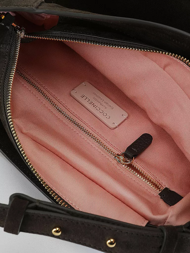 COCCINELLE | Ledertasche - Hobo Lea Suede | grün