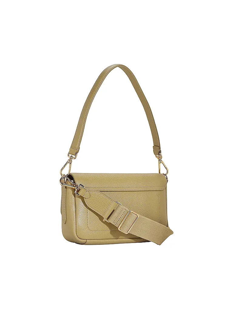 COCCINELLE | Ledertasche - Schultertache C-ME LOCK Medium | Grün