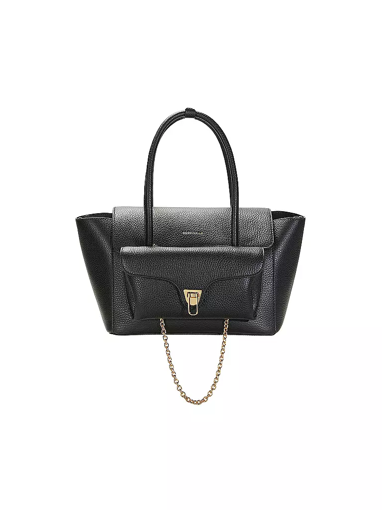 COCCINELLE | Ledertasche - Shopper DOBBLE BEAT  | schwarz