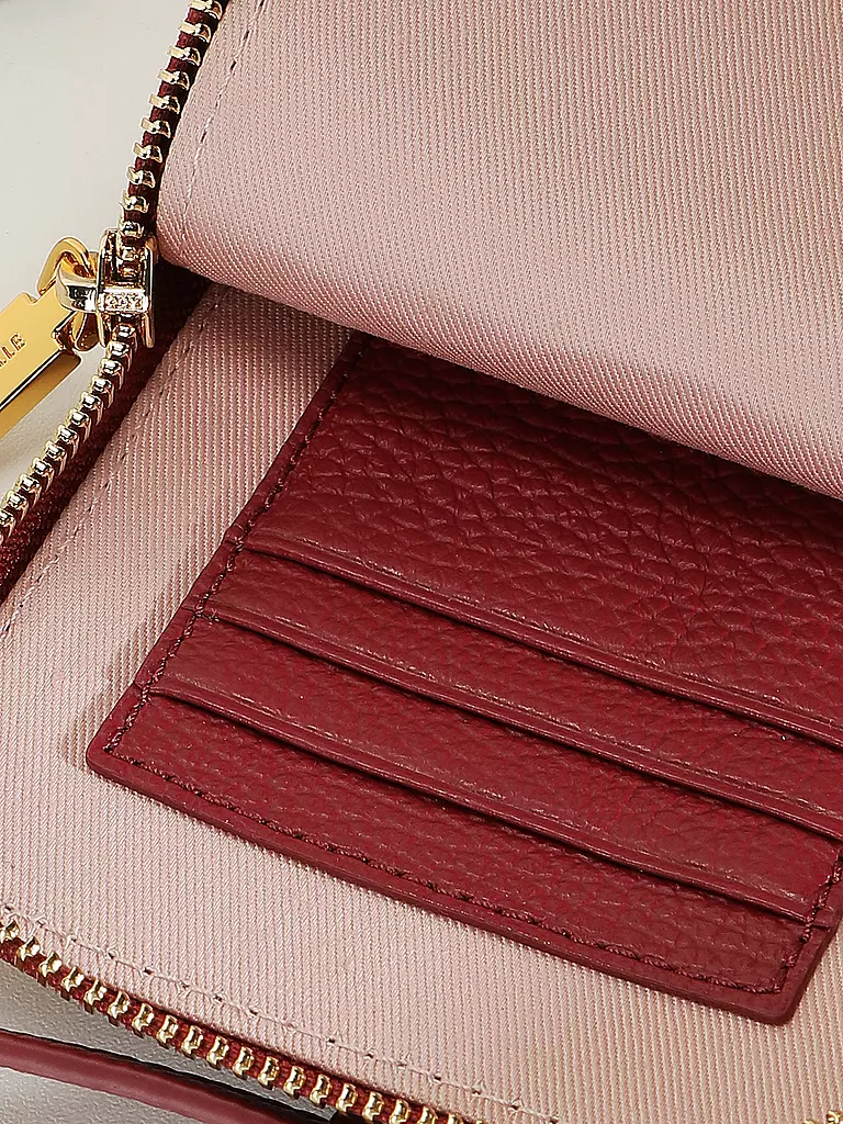 COCCINELLE | Ledertasche - Smartphone Bag FLOR | beere