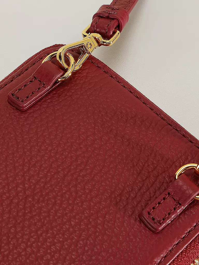 COCCINELLE | Ledertasche - Smartphone Bag FLOR | beere