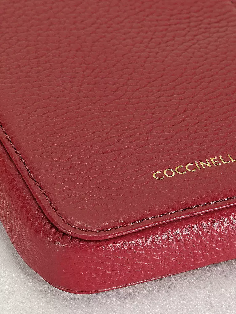 COCCINELLE | Ledertasche - Smartphone Bag FLOR | beere